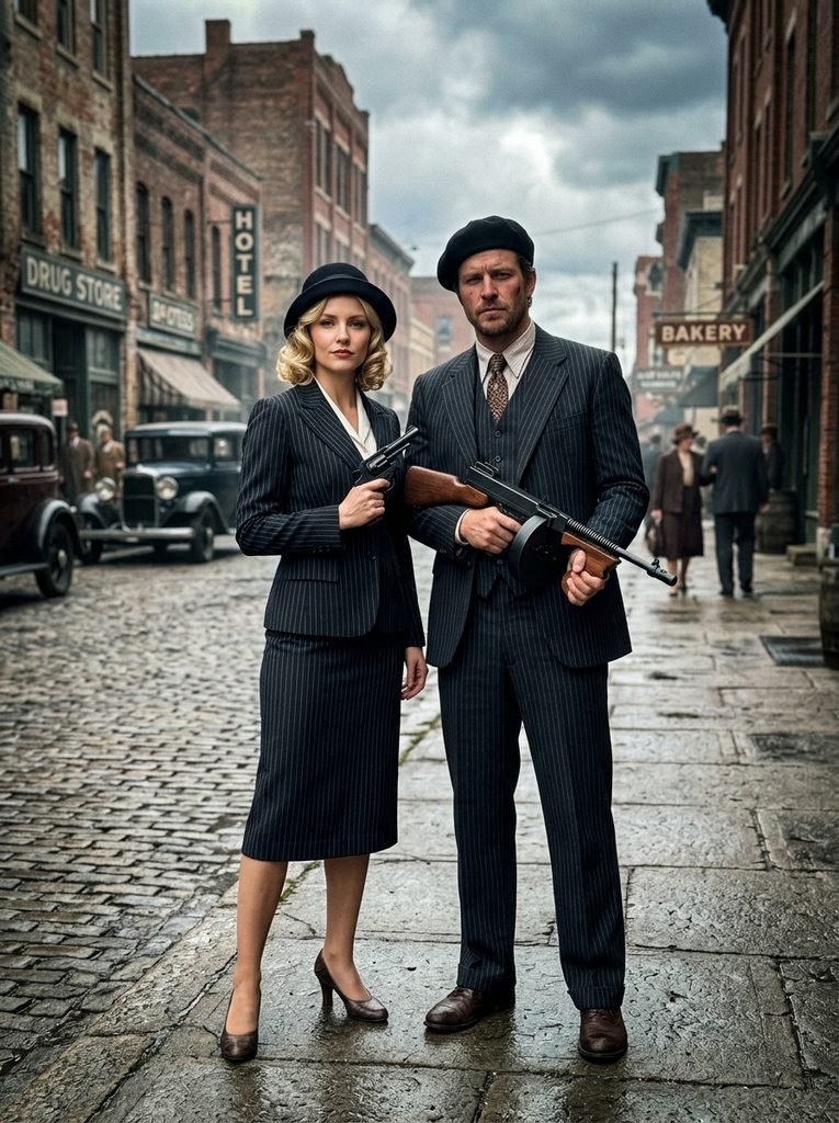 Bonnie and Clyde Couples Costume