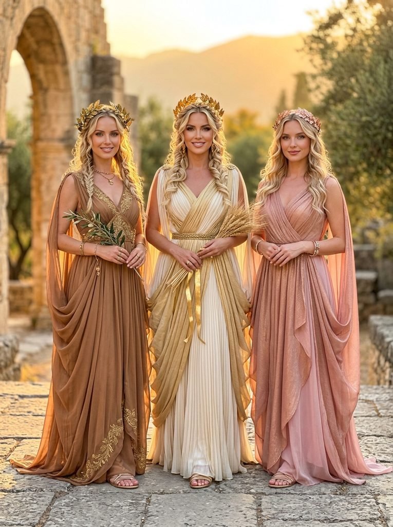 A Trio of Golden-Hour Goddesses