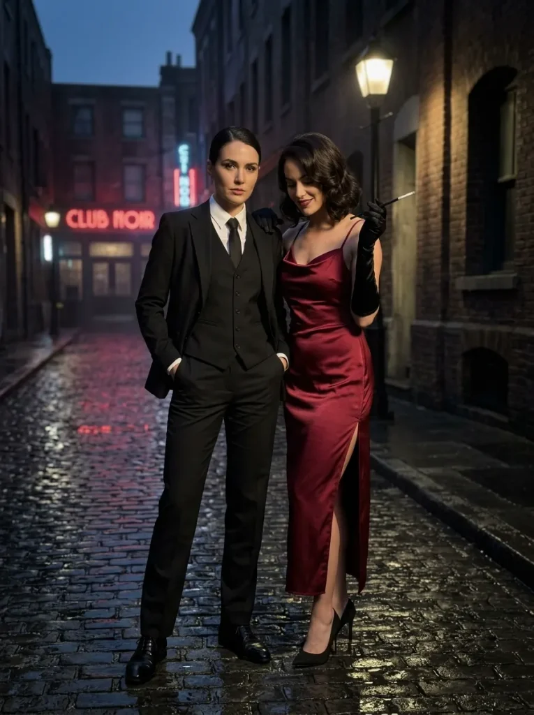 Couples Costume: Detective and Femme Fatale