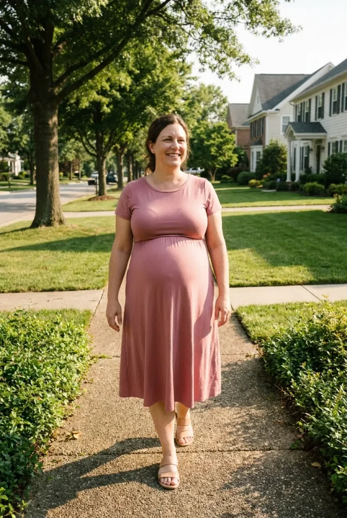 A-Line Dress — Dusty Rose Pink