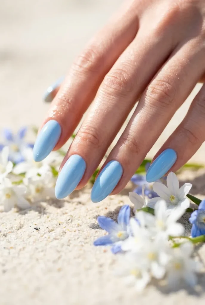  Baby blue for spring or beach 