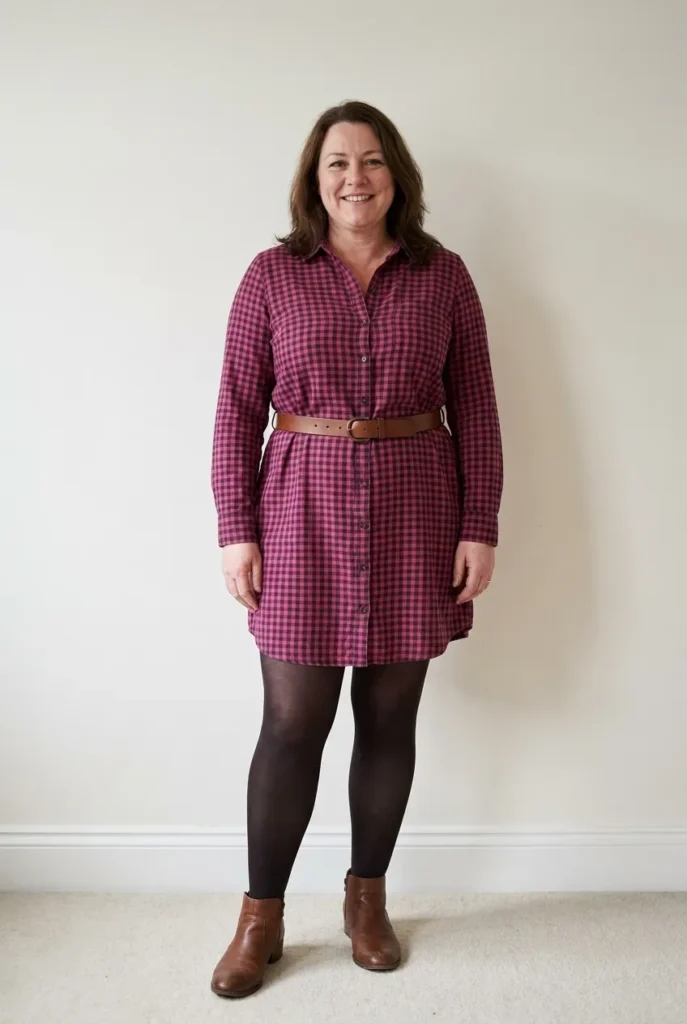 Belted Shirt Dress