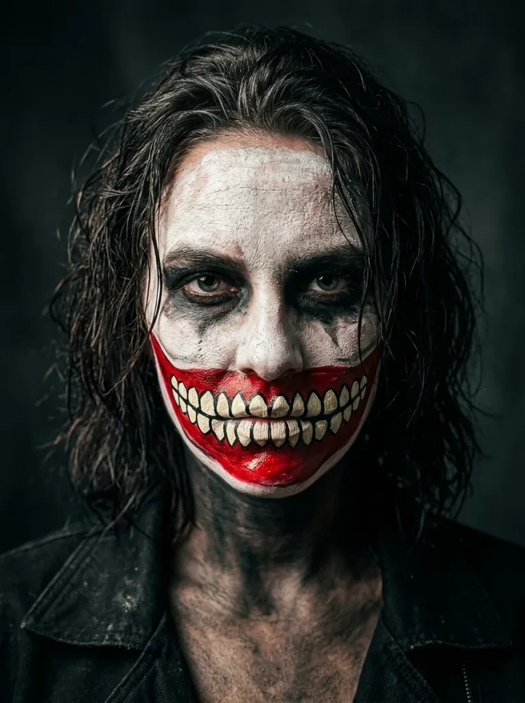 The Big Grin With Painted Teeth