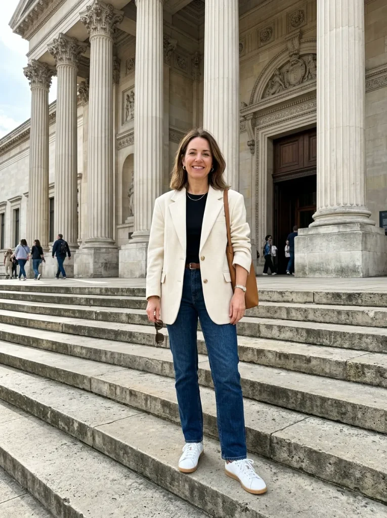 A Blazer and Trainers Combination for Museums