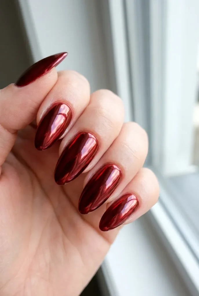 Blood-red chrome shine