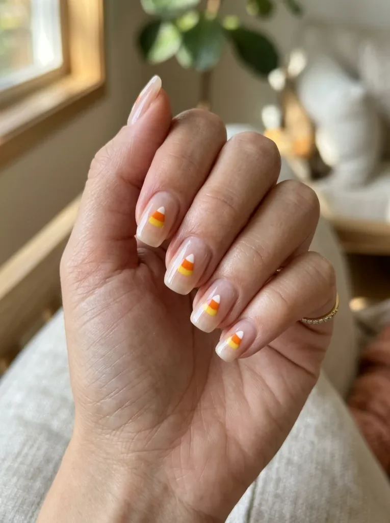Candy-Corn Negative-Space Design