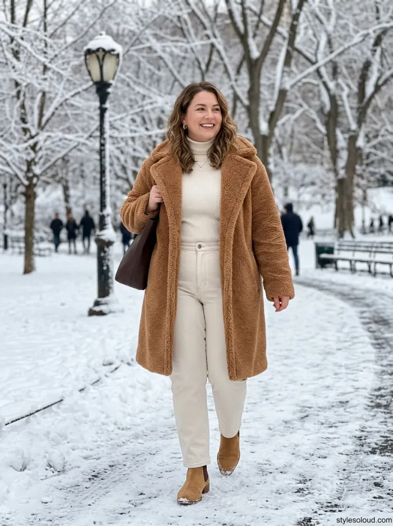 Caramel Teddy Coat