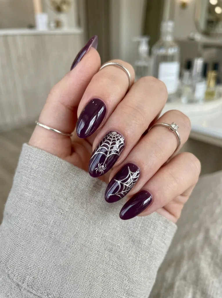 Chrome or Foil Spiderweb