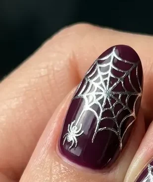 Chrome or Foil Spiderweb
