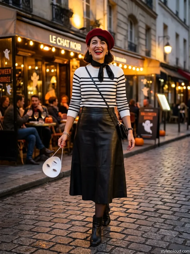  Classic French Noir Mime Halloween Costume
