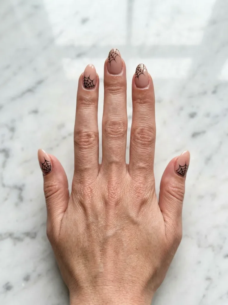 The Classic Corner Web Over Nude