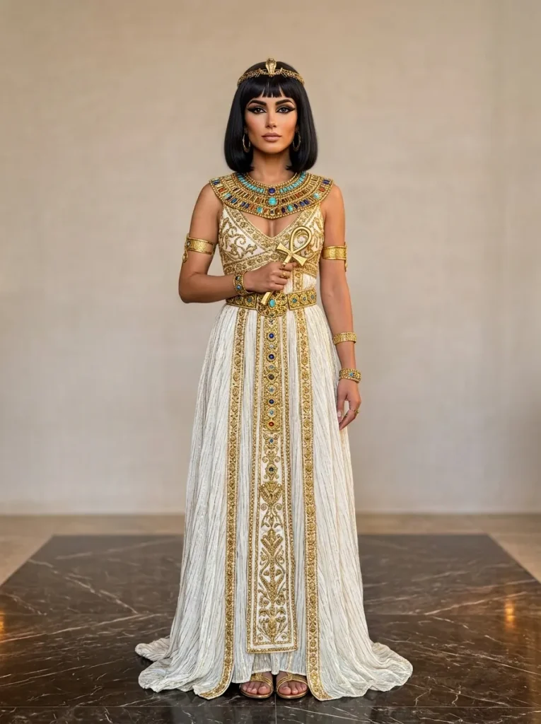 Cleopatra With Gold Accents
