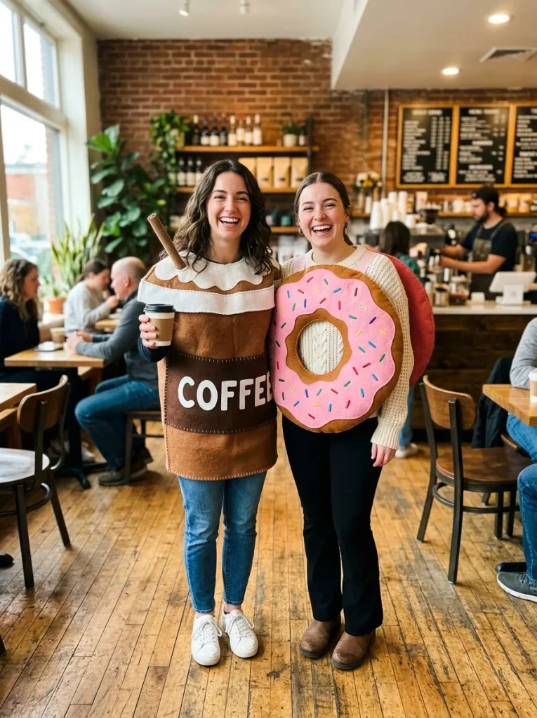 Coffee and Donut Breakfast Duo