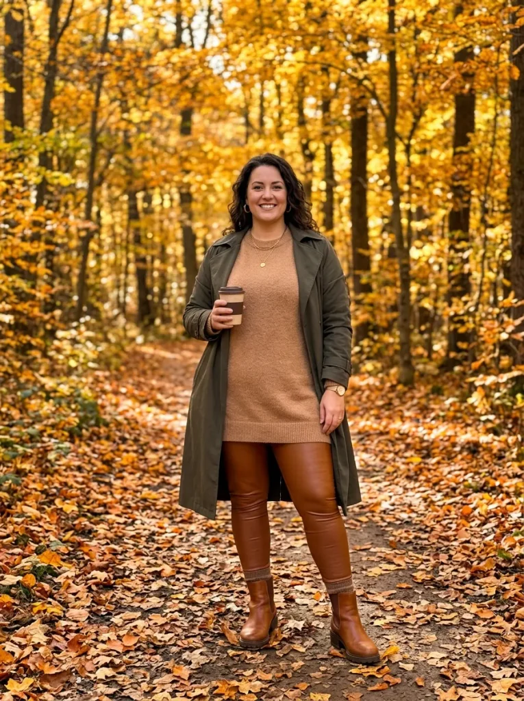 Cognac Faux-Leather for a Warm Take on Fall Edge