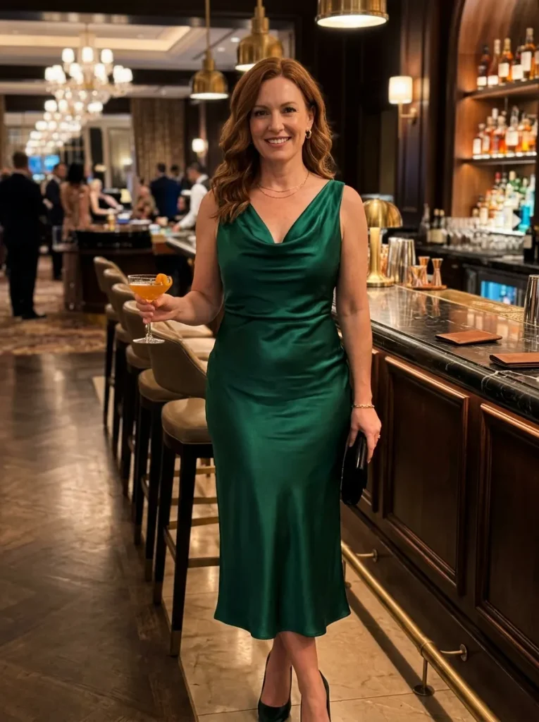 Cowl-Neck Midi