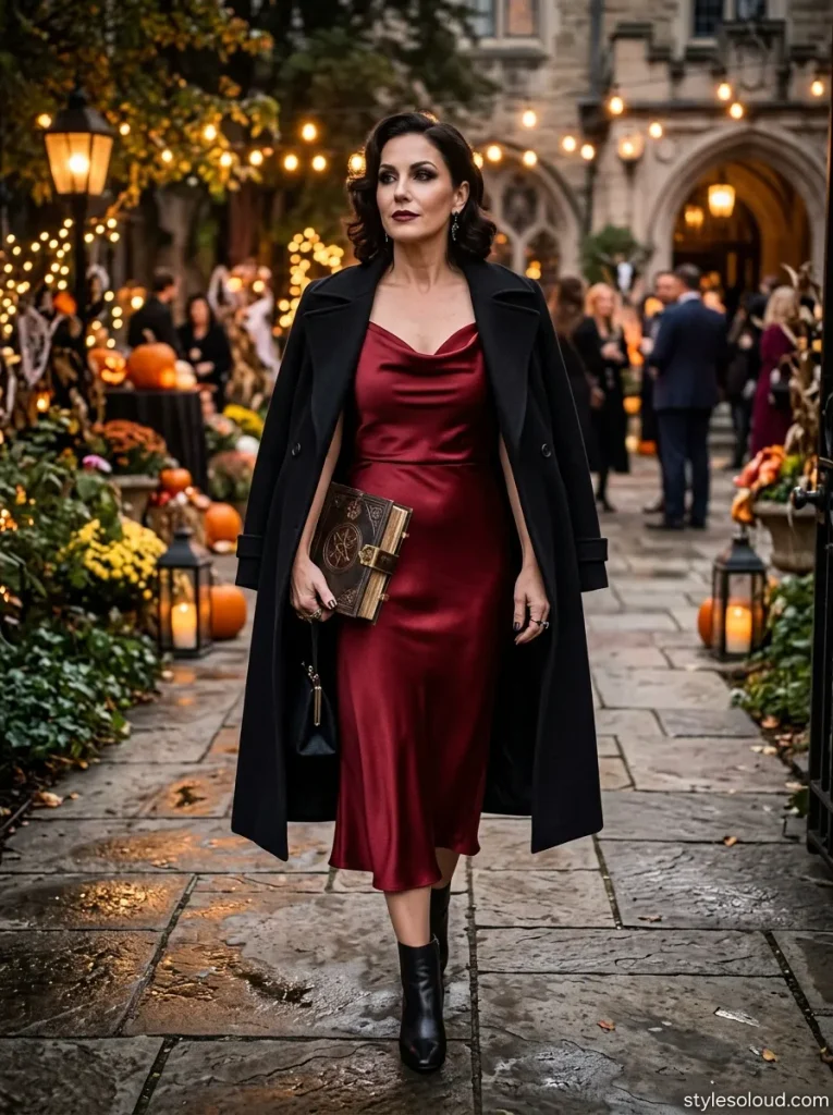  Crimson Sorceress Halloween Costume Dress
