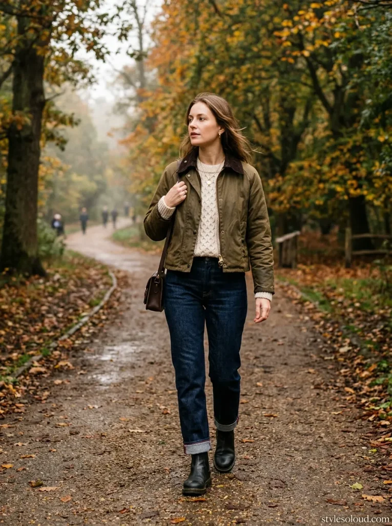 Cropped Waxed Jacket