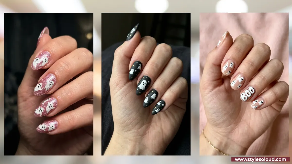 21 Cute Ghost Halloween Nails From Easy Accents to Full Glam