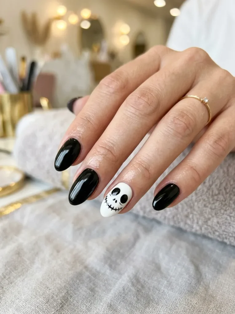 A Cute Cartoon Skeleton Face