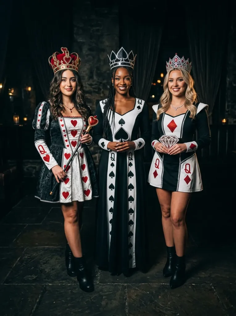 Deck of Cards Queens Trio