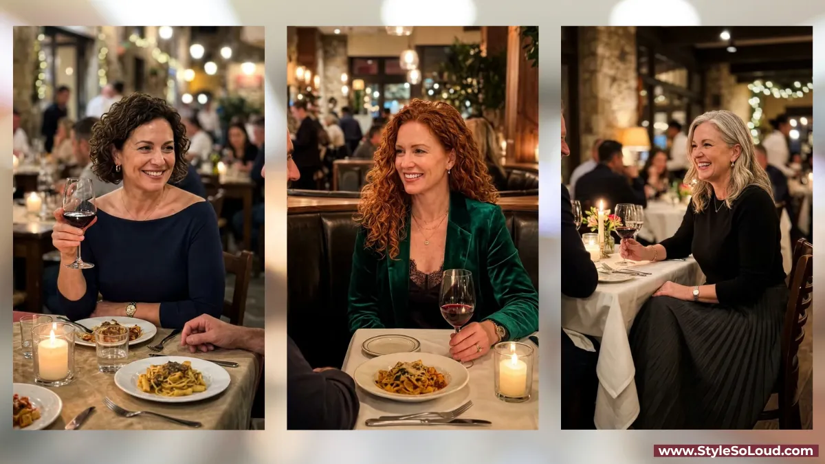 Dinner Date Night Outfits with Old Money Style for Women Over 40