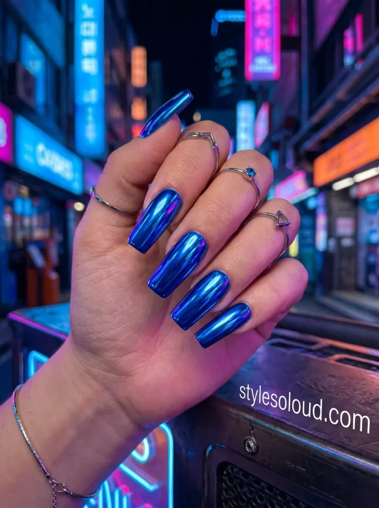 Electric Cobalt Blue High-Shine Chrome