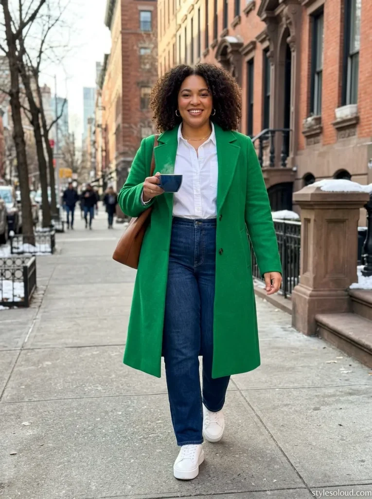 Emerald Green Overcoat