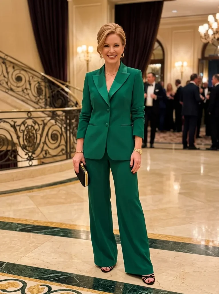 Emerald Green Pantsuit