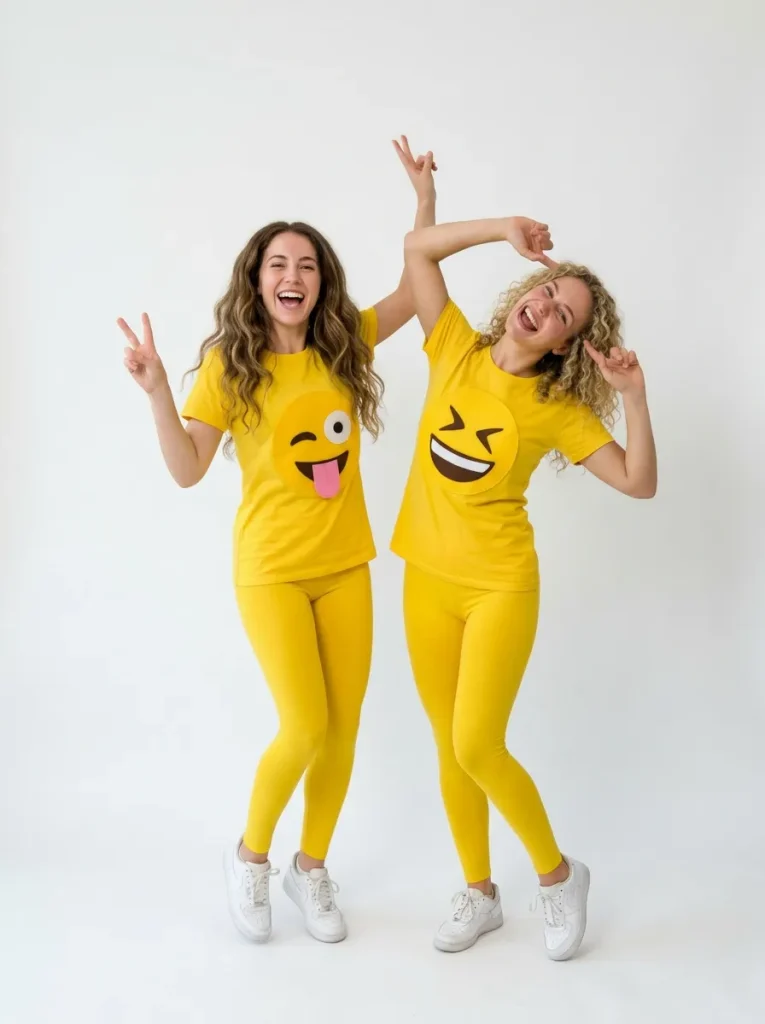 Emoji Pair in Bright Yellow