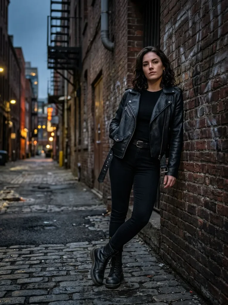 A Faux-Leather Moto Jacket Hero