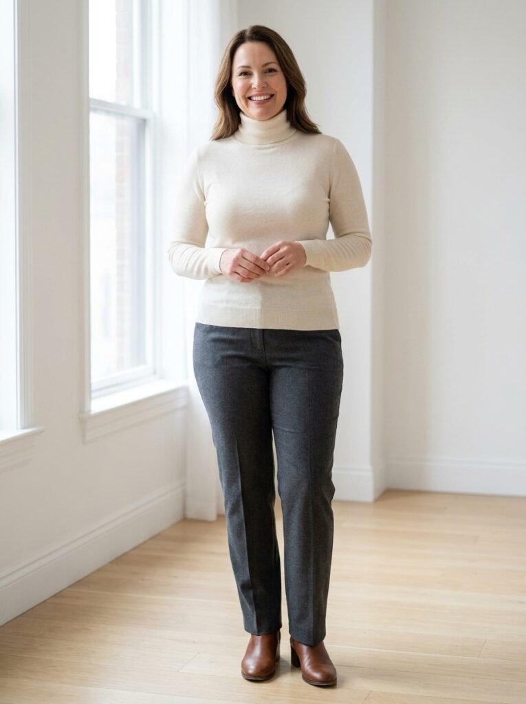 Fine Merino Roll-Neck