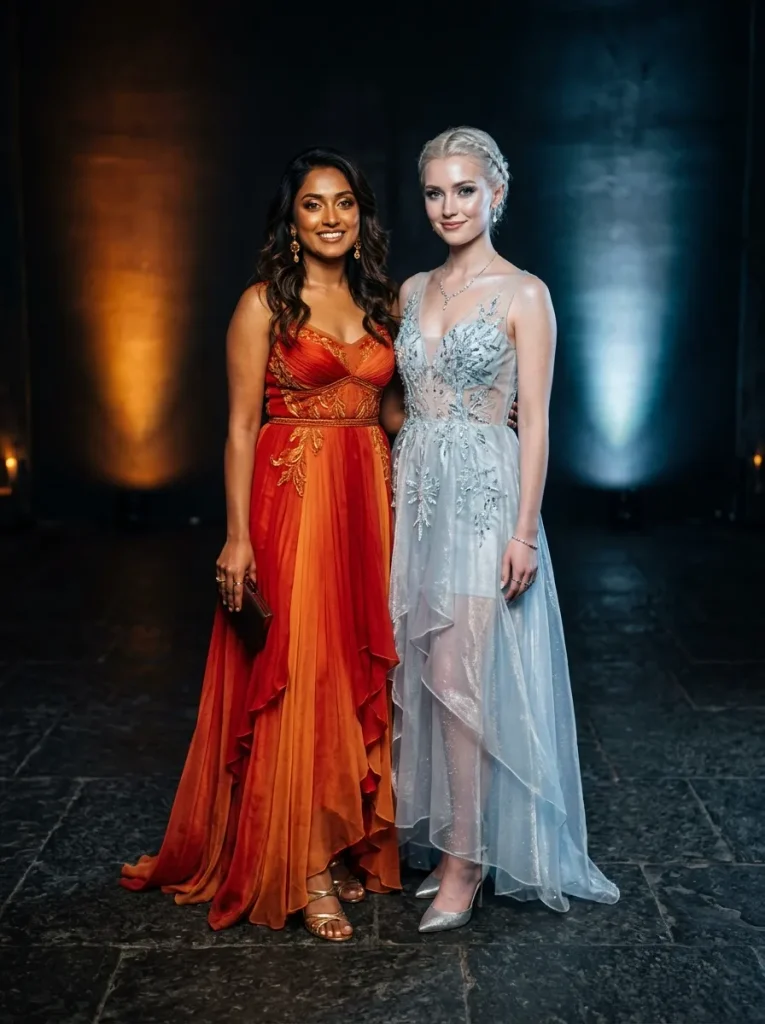Fire and Ice in Red and Blue