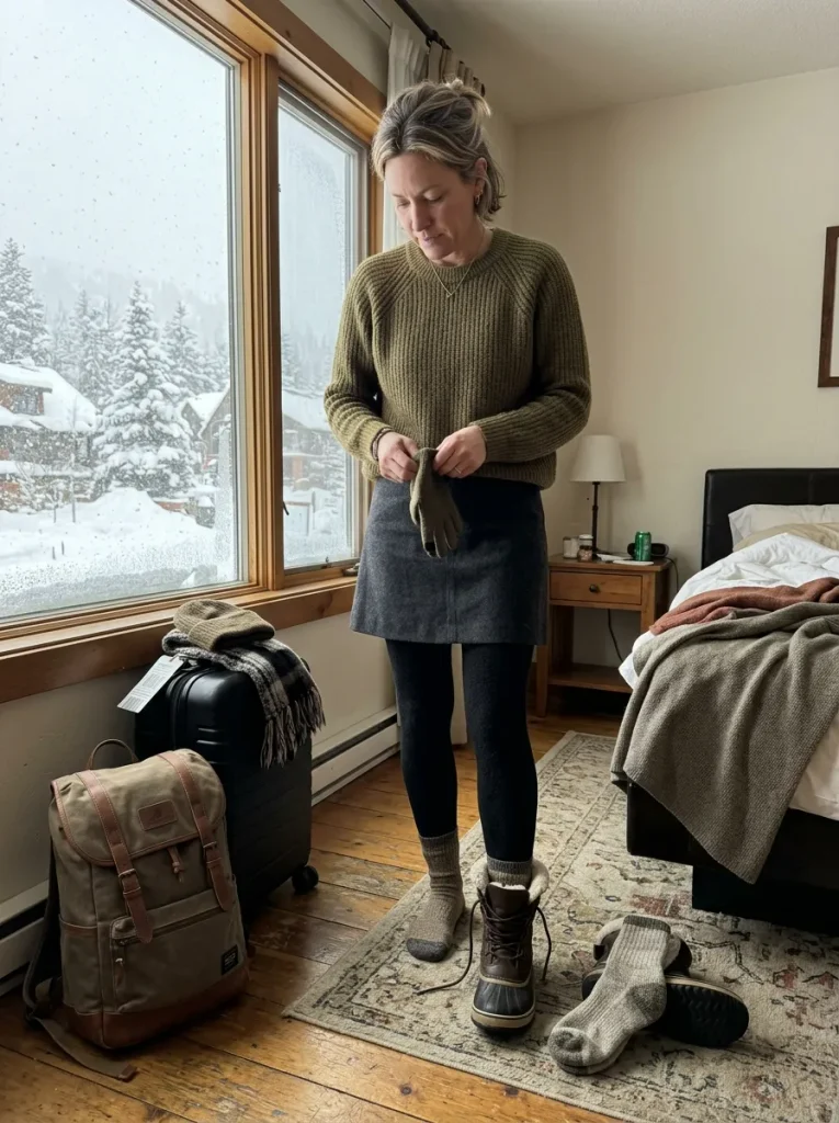Fleece-Lined Tights That Hide Under Trousers and Skirts
