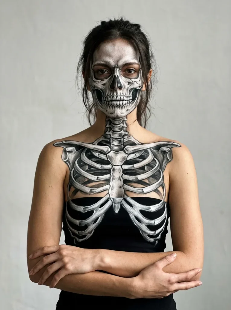 Full Chest and Collarbone Ribcage