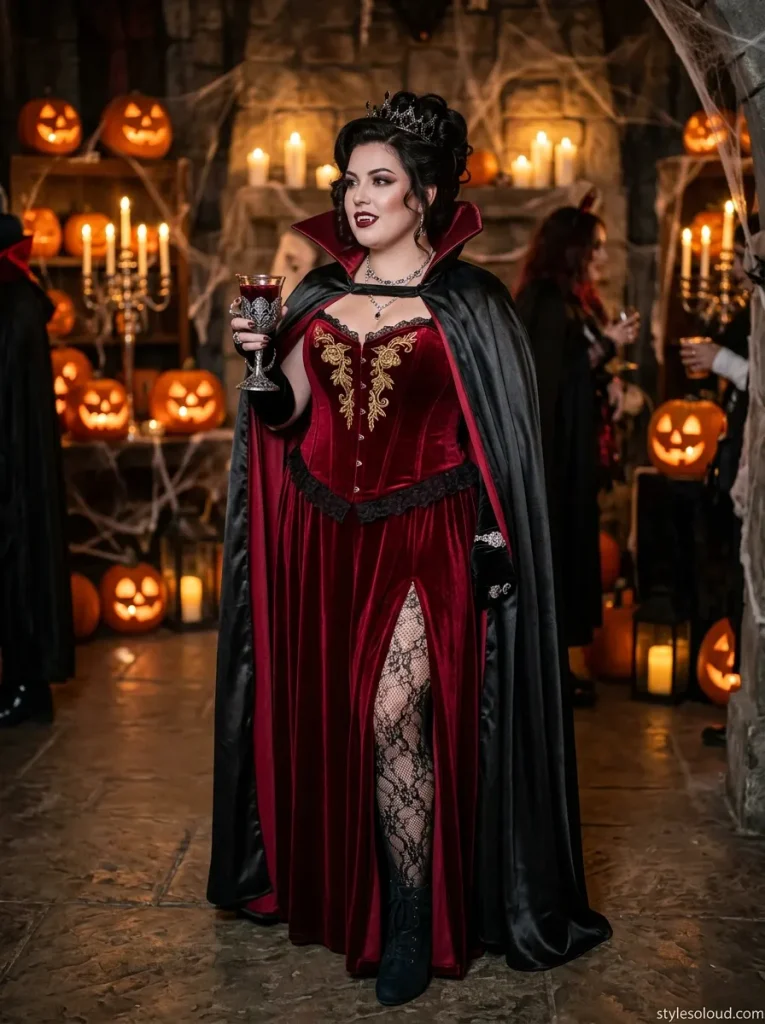 Gothic Vampire Queen Halloween Costume