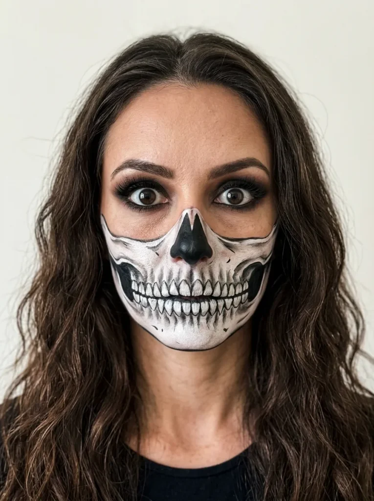 The Half-Face Skull Clown