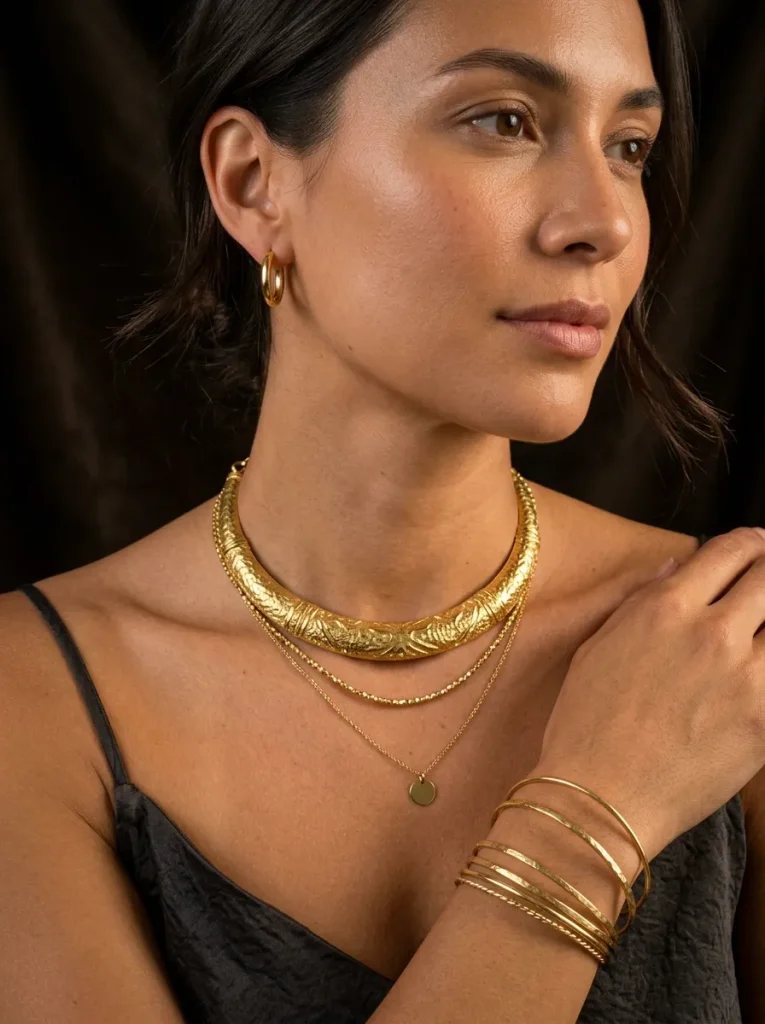 Layering Gold Jewellery Without Overdoing It