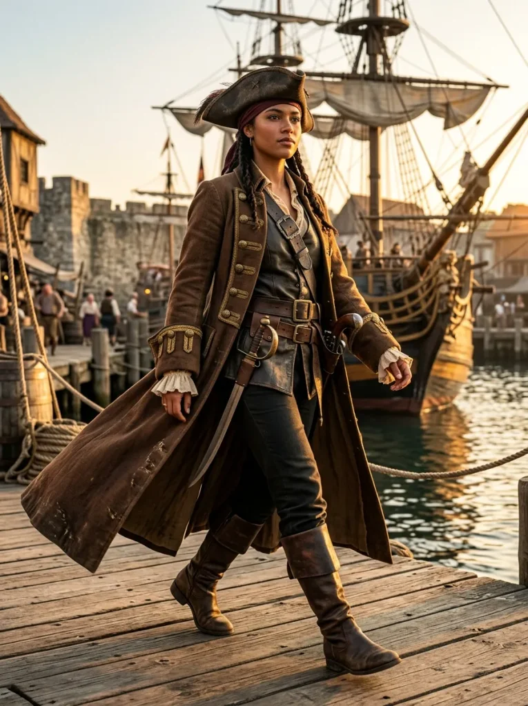 A Long Coat for the Pirate Captain Look