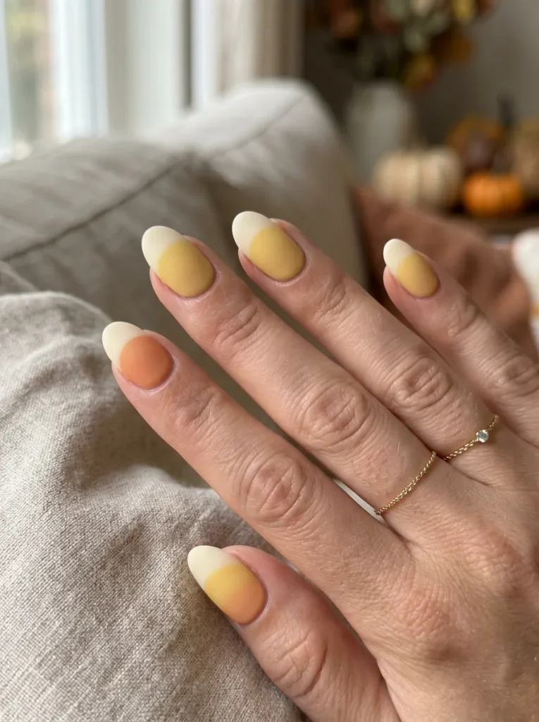 Matte Candy-Corn for a Softer Look