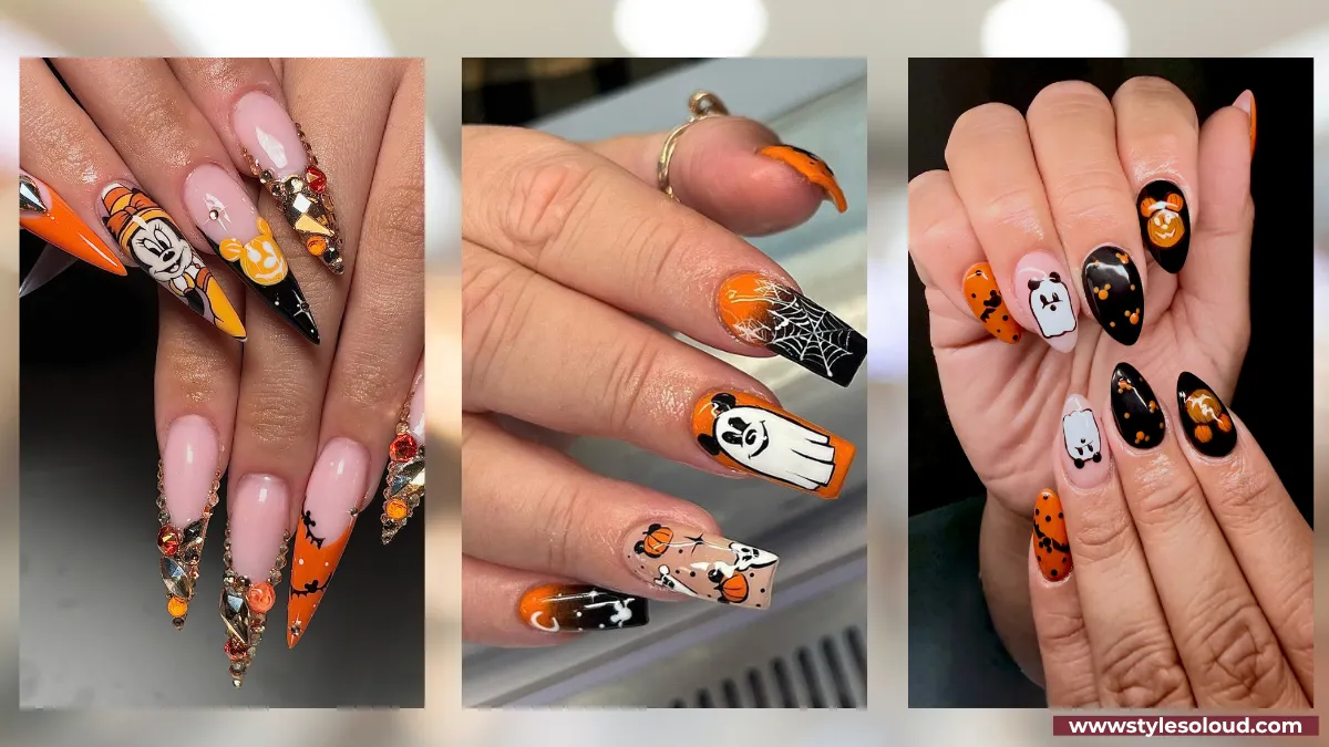 17 Mickey Halloween Nail Designs for a Spooky Fall Manicure