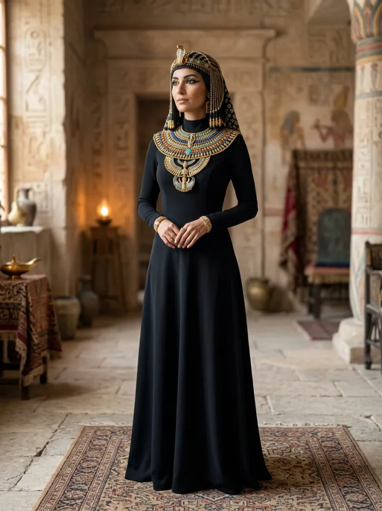 A Modest Cleopatra With Long Sleeves