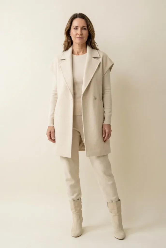 Monochrome look — head-to-toe oatmeal cream