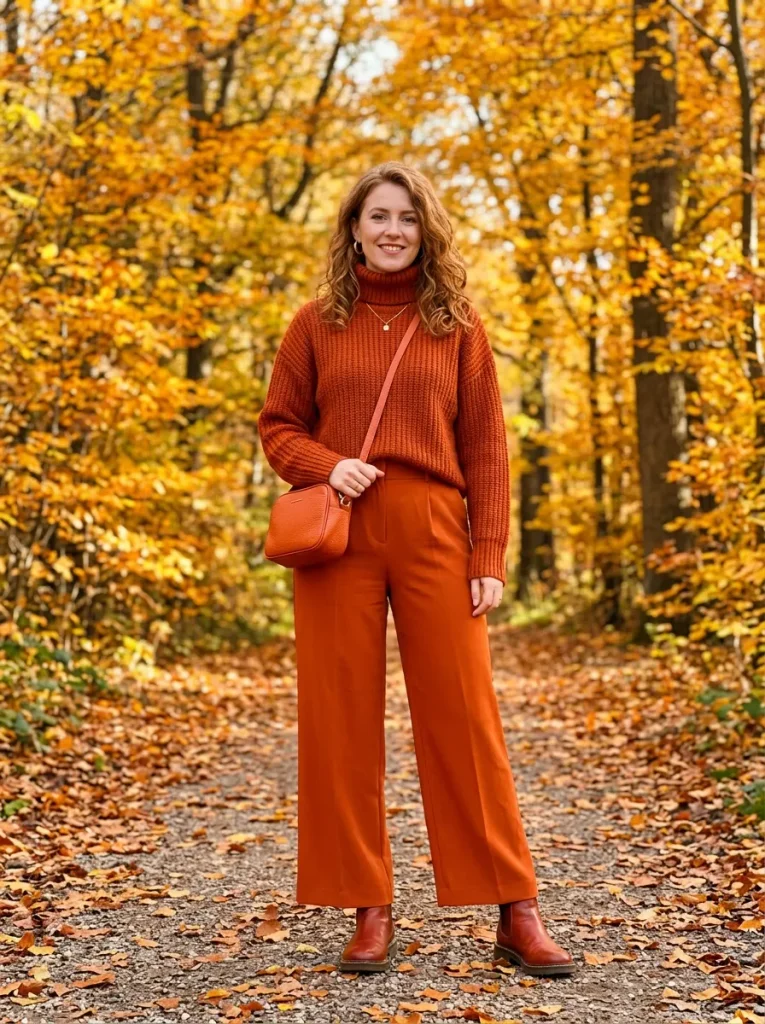 Monochrome Orange From Head to Toe