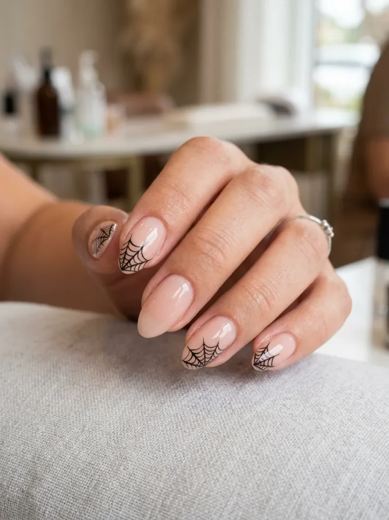 Negative-Space Spiderweb