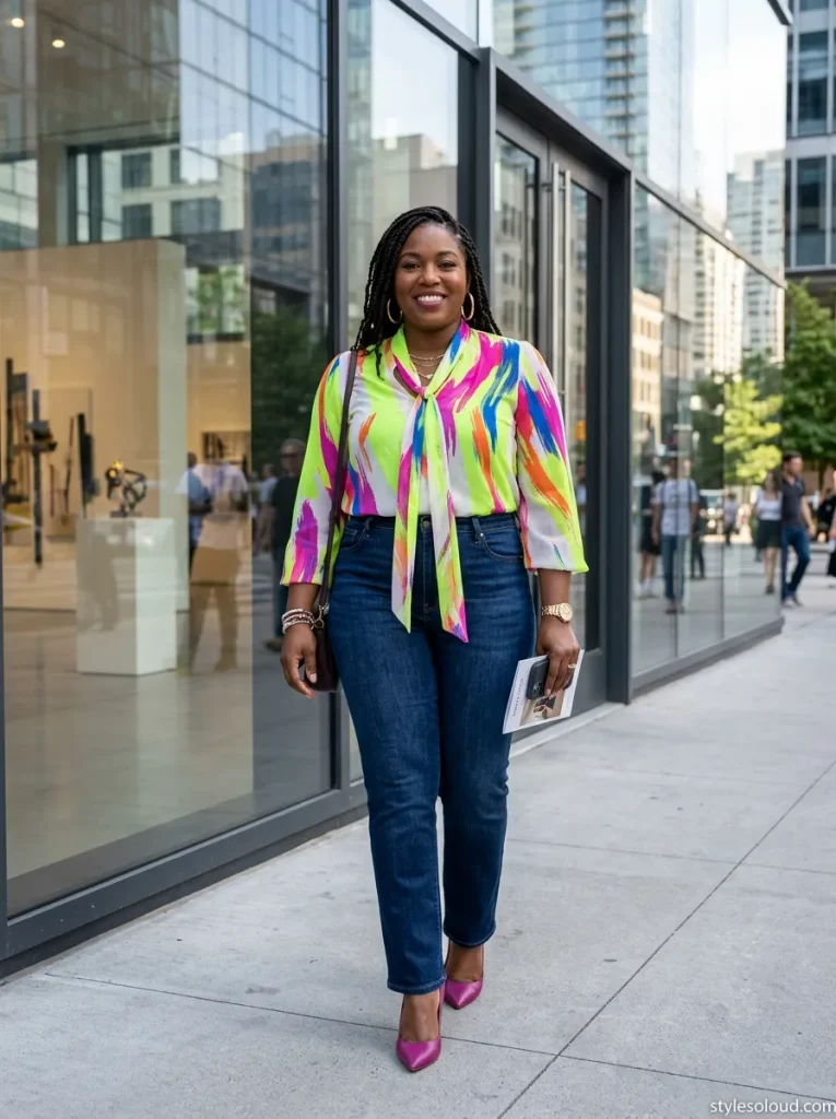 Neon Brushstroke