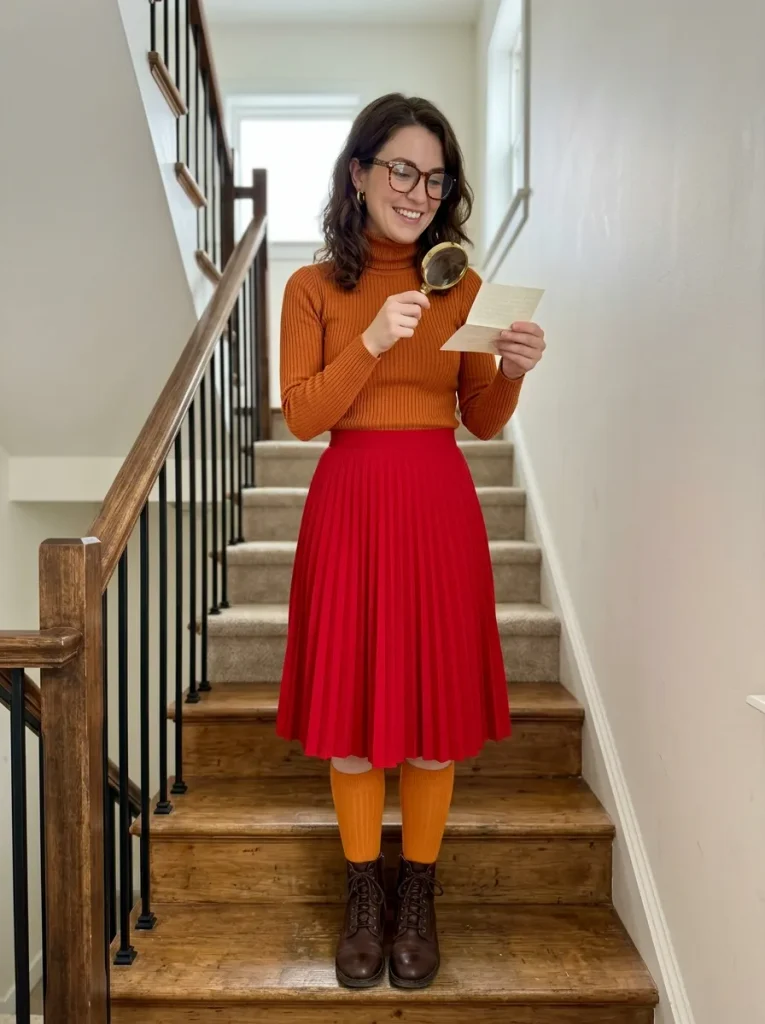 An Orange-Sweater Mystery Solver