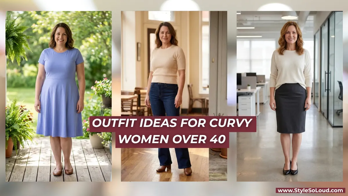 Outfit Ideas for Curvy Women Over 40