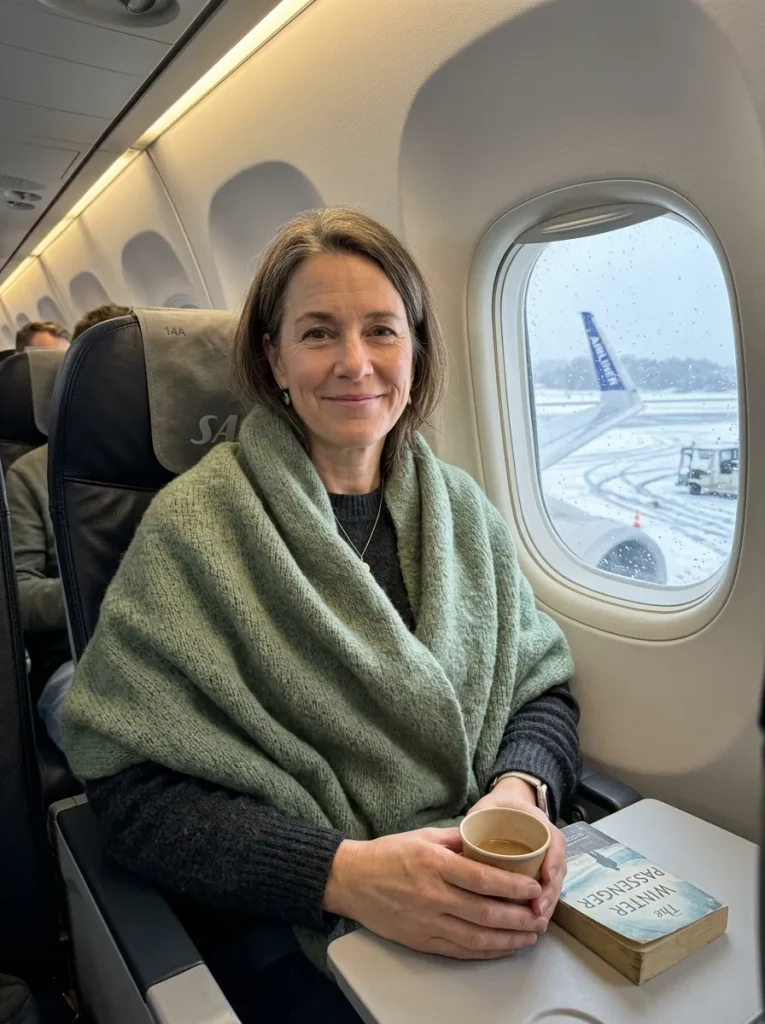 One Oversized Scarf That Doubles as a Wrap on the Plane