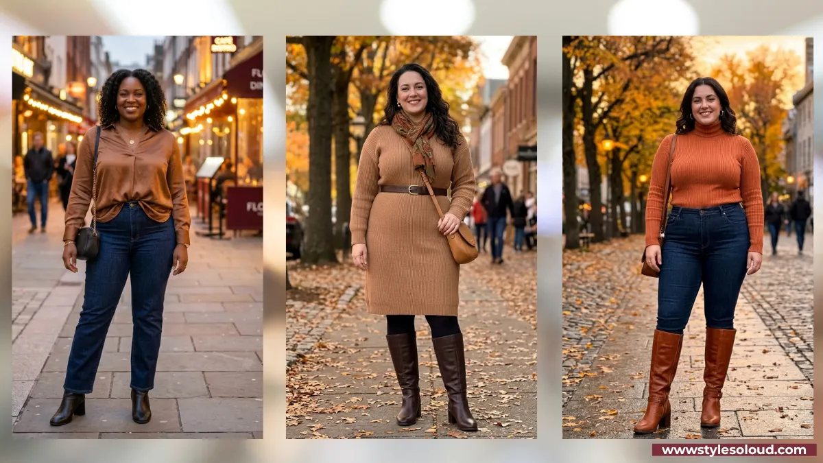 25 Plus Size Date Night Fall Outfits for Curvy Women That Feel Confident and Cozy