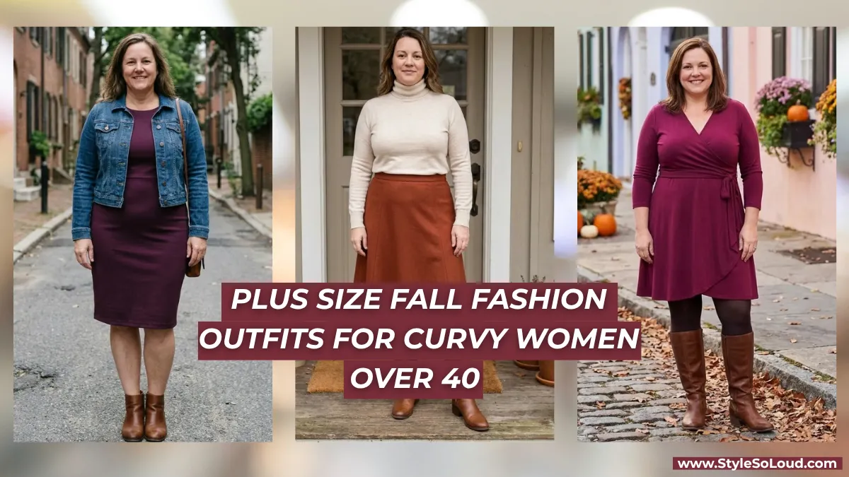 14 Plus Size Fall Fashion Outfits for Curvy Women Over 40 That Actually Flatter